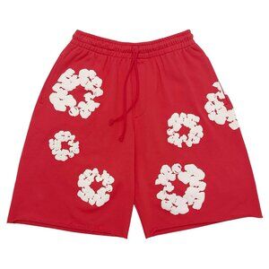 Denim Tears The Cotton Wreath Shorts Red